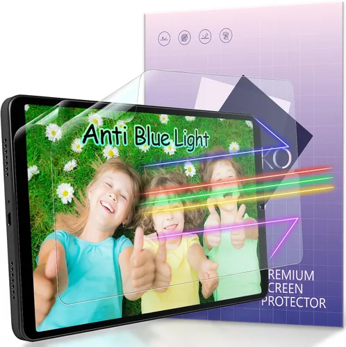 IPROKKO Paquete de 2 protectores de pantalla anti luz azul para Samsung Galaxy Tab A11 2025 de 8.7 pulgadas y A9 2023, protector de ojos con filtro