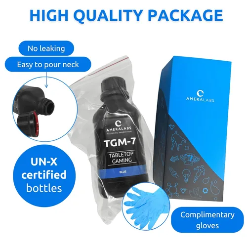 Vista 8 de TGM-7 Resina de impresión 3D para miniaturas de mesa – Resistente, alta resolución, bajo olor, curado rápido (Azul, 1 kg)