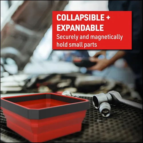 Vista 4 de EZRED - EZR-BCK18 EZTRAY - Organizador magnético plegable para piezas, hecho de sílice y ABS, para piezas de herramientas, juego de 3