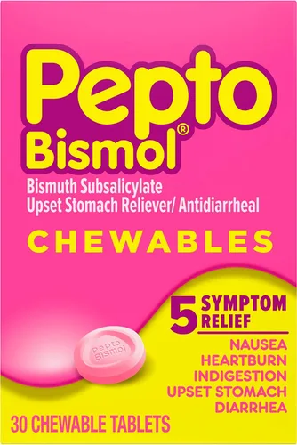 Pepto Bismol Tabletas masticables de Pepto-Bismol, 30 ct,