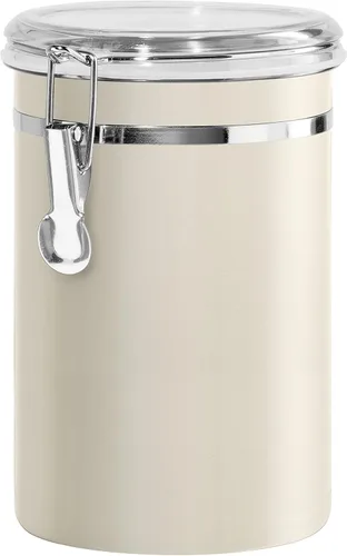 Vista 17 de Oggi Recipiente de cocina de acero inoxidable de 26 onzas líquidas, negro - Tapa hermética con cierre, parte superior transparente - Ideal