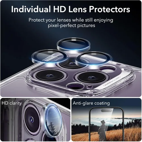 Vista 6 de ESR Funda para iPhone 14 Pro Max, compatible con MagSafe, funda de cuerpo completo a prueba de caídas de grado militar para iPhone 14 Pro Max