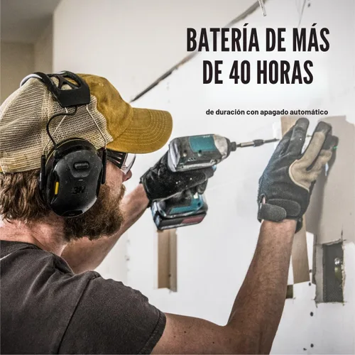 Vista 4 de 3M WorkTunes Connect - Protector auditivo inalámbrico con tecnología Bluetooth, protección auditiva Bluetooth con una calificación de reducción