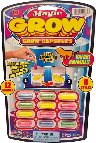 Vista 4 de Cápsulas para regalos invitados cumpleaños Magic Grow, paquete de 6, todos diferentes