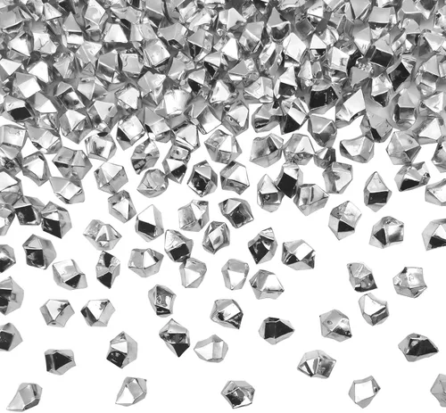 Vista 14 de Rellenos de Jarrón Negros para Decoración del Hogar, Cubitos de Hielo Triturado Falsos, Rellenos de Jarrón, 150 piezas Cubitos de Hielo Falsos