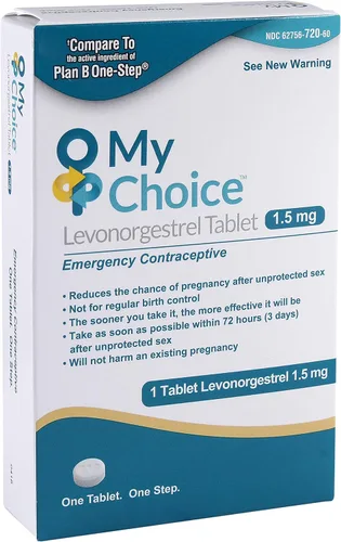 Ohm Píldora anticonceptiva de emergencia My Choice. Una forma segura y eficaz de reducir sus posibilidades de quedar embarazada después de tener