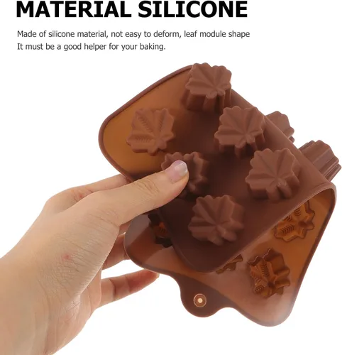 Vista 3 de 2 moldes de silicona para hojas de arce, moldes de fondant de otoño y otoño, molde de caramelo de chocolate para Acción de Gracias, Halloween