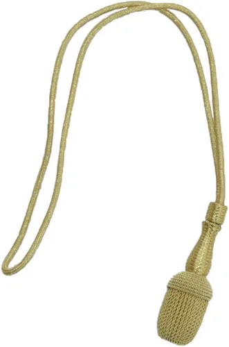 AAR Nuevo nudo de espada de oficial militar Cordón metálico de oro azul marino cable de la Guardia Costera estadounidense Bellota