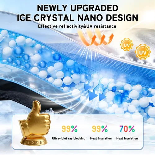 Vista 3 de Parasol plegable para parabrisas visor solar para ventana frontal accesorios de automóvil