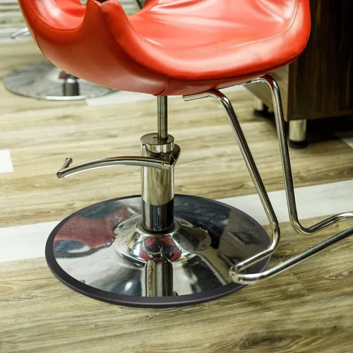 Vista 2 de Noverlife 2 juntas de anillo con base hidráulica para peluquería, equipo de salón con goma protectora para baldosas y suelos de madera, evitando que