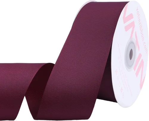 Vista 217 de VATIN Cinta de Grogrén Negra, 1-1/2" x 50 Yardas Continuas, Cinta de Grogrén de Poliéster Negra, Usar para Lazos de Bricolaje, Accesorios