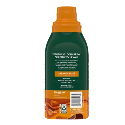 Vista 9 de Starbucks Cold Brew Concentrado de café, café helado con sabor a caramelo Dolce, 32 onzas líquidas