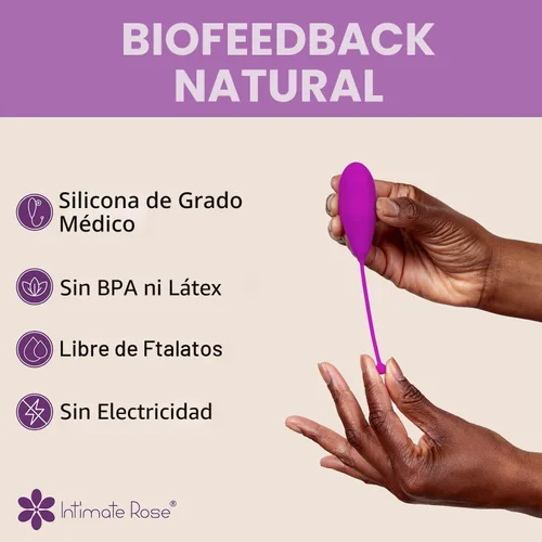 Vista 6 de Kegel - Sistema de ejercicios para el suelo pélvico, juego de 6 pesas y control de silicona de primera calidad con kit de entrenamiento