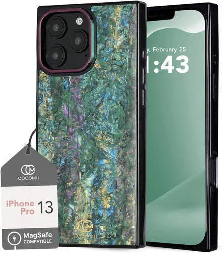 Vista 49 de Cocomii - Funda rectangular compatible con iPhone 13 Pro - Compatible con MagSafe, patrón de carey, estampado animal, brillante, magnética
