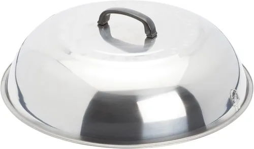 Vista 9 de Winco Soporte de anillo wok chapado en zinc, 8 pulgadas, acero, mediano