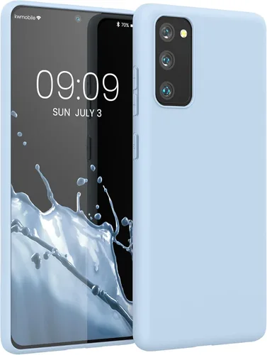 Vista 24 de kwmobile Funda compatible con Samsung Galaxy S20 FE - Funda protectora de silicona TPU suave y delgada - Azul Báltico