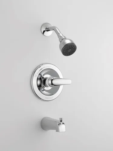 Vista 5 de Peerless P188720 Classic - Manijas combinadas completas para bañera y ducha, cromadas