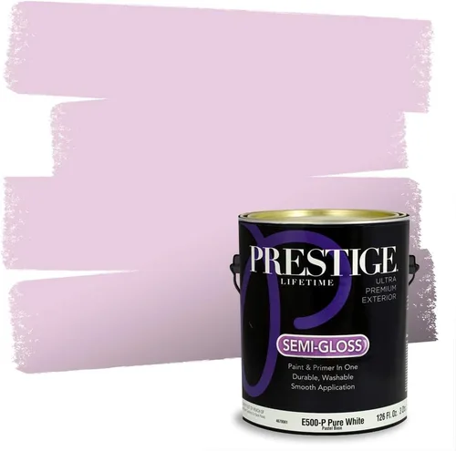 Vista 13 de PRESTIGE Pinturas de pintura interior e imprimación en uno, 1 galón, plano, combinación comparable de Sherwin Williams* Kimono Violet*