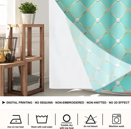 Vista 300 de Shrahala Father and Child Embracing No Hooks Shower Curtain with Snap in Liner Set, Tender Moment Captured Bathroom Décor Polyester Fiber Waterproof