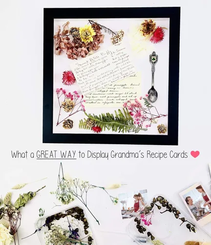 Vista 4 de Caja de sombra pequeña marrón oscuro de 4 x 4 pulgadas, marco de madera con parte trasera blanca sin ácidos, acrílico UV y accesorios para colgar