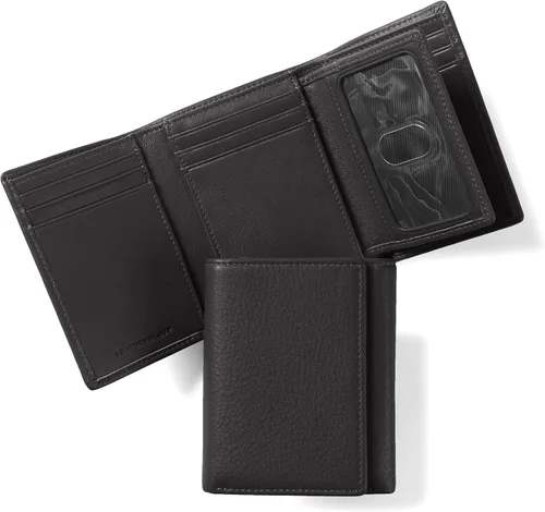 Vista 15 de Leatherology Trifold con cartera para tarjetas Negro Onyx