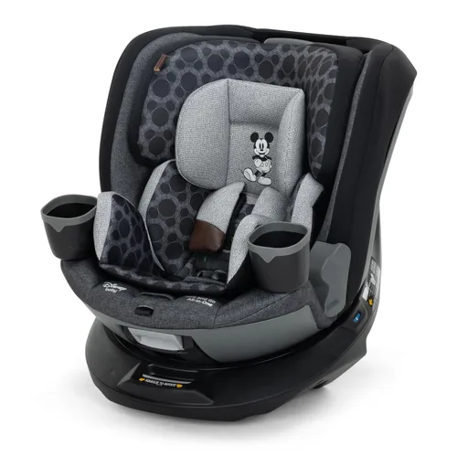 Disney Baby Turn and Go - Asiento convertible todo en uno giratorio de 360 grados, diseño vintage de Mickey Mouse