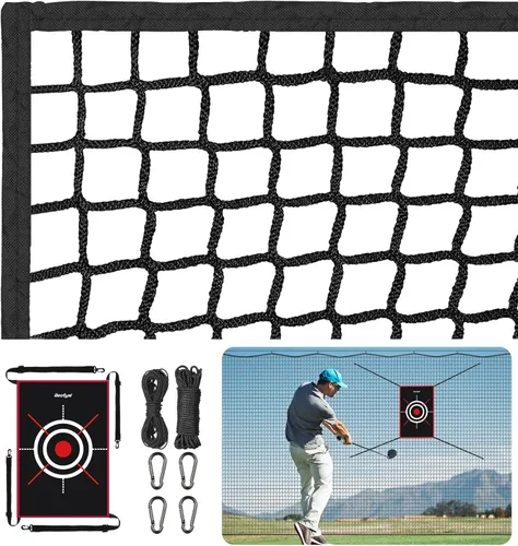 Vista 9 de Heavy Duty Golf Practice Net, High-Impact Golf Hitting Net for Indoor/Outdoor Use