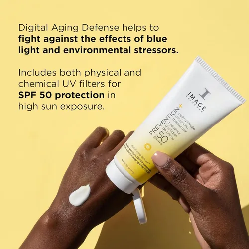 Vista 4 de Crema Image Skincare de prevención+ protección diaria, FPS 50, humectante, 3.2 onzas