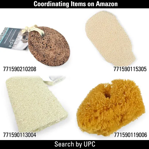 Vista 5 de Guantes exfoliantes Urban Spa para la ducha, baño, exfoliante y limpiador