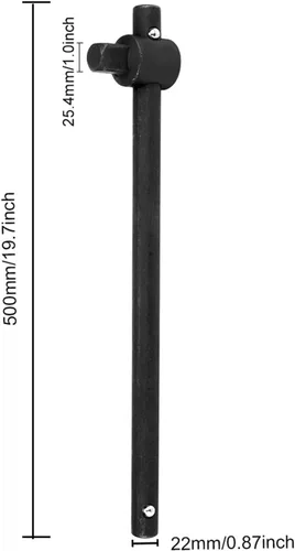 Vista 2 de Fafeicy Barra deslizante de acero resistente con mango en T para aplicaciones automotrices e industriales (1 pulgada)