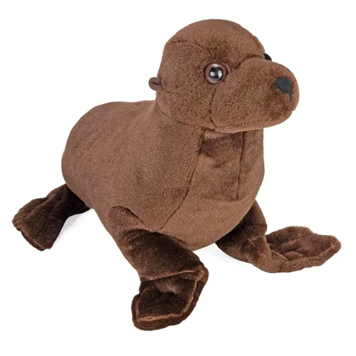 Vista 4 de Wild Republic Peluche de león marino, animal de peluche, regalos para niños, Cuddlekins de 8 pulgadas