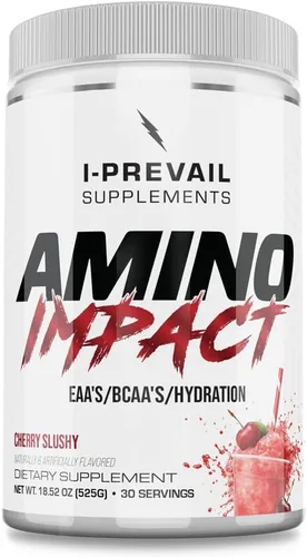 Vista 6 de Amino Impact BCAA - Fórmula mejorada de recuperación de hidratación y resistencia EAA apta para dieta cetogénica, 0.25 oz BCAA's - 0.11 oz EAA Plus