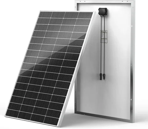 Vista 9 de HQST Panel solar monocristalino de 100 W 12 V con conectores solares, módulo de alta eficiencia de energía fotovoltaica para carga de batería