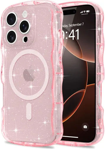 Vista 84 de Pepmune Funda magnética para iPhone 17 Pro Max, color rosa