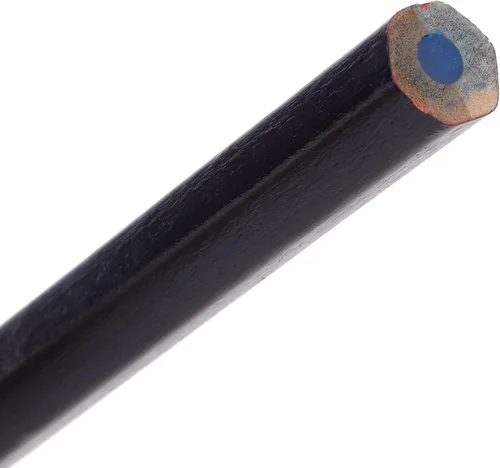 Vista 8 de Naroote Lápices de construcción, 10 Uds. Lápices de carpintero duro, rojo, azul, 2 núcleos, hexágono, 2 cabezas, bricolaje, carpintería, marcador