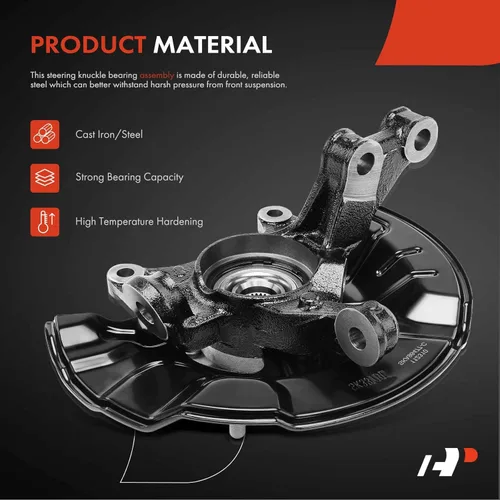 Vista 4 de A-Premium Conjunto de nudillo de dirección y cubo de cojinete de rueda delantero izquierdo compatible con Toyota Corolla 2009-2018, Matrix