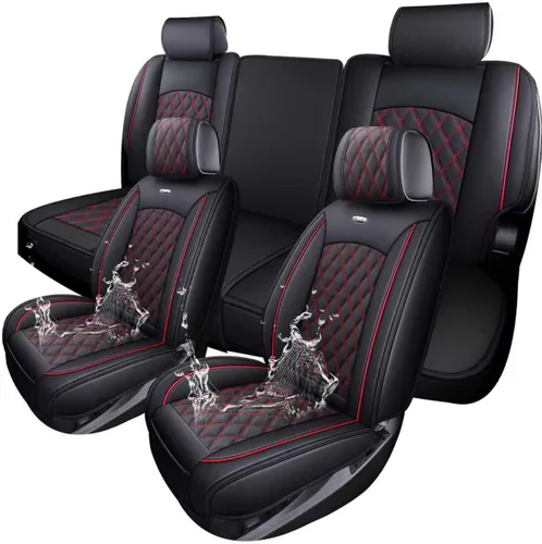 Vista 13 de Aierxuan - Fundas para asientos delanteros de Chevy Silverado y GMC Sierra para camionetas, ajuste personalizado 2007-2026 1500 2500HD 3500HD 2