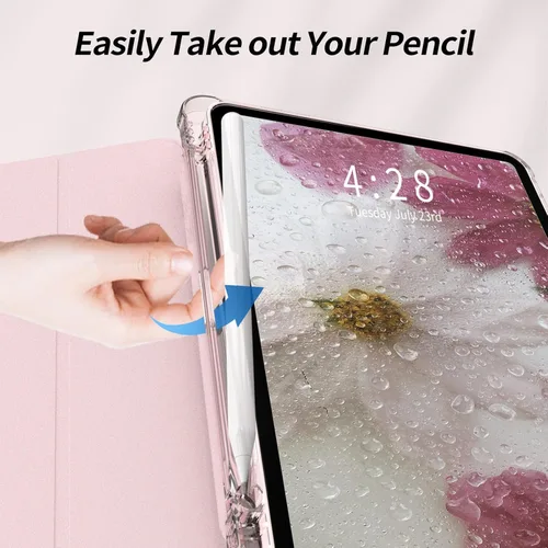 Vista 8 de Kenke Nueva Funda iPad Pro de 11 Pulgadas 4ª/3ª/2ª/1ª Generación 2022/2021/2020/2018 con Soporte para Lápiz Integrado en el Lado Izquierdo, Cubierta