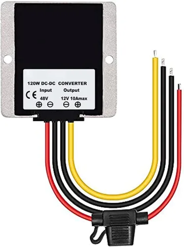Vista 2 de Regulador de convertidor de voltaje CC 36V 48V reductor de voltaje a 12V 10A 120W, reductor de voltaje impermeable, módulo de fuente de alimentación