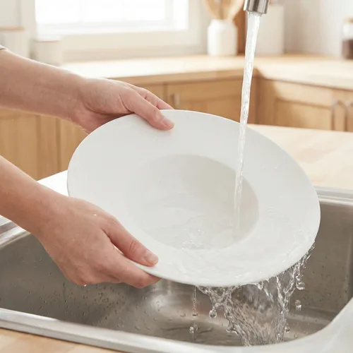 Vista 5 de Tazón de sopa, plato de sopa con borde de 12 onzas, juego de 4 cuencos para pasta, plato blanco poco profundo, cuenco de sopa de cerámica de borde