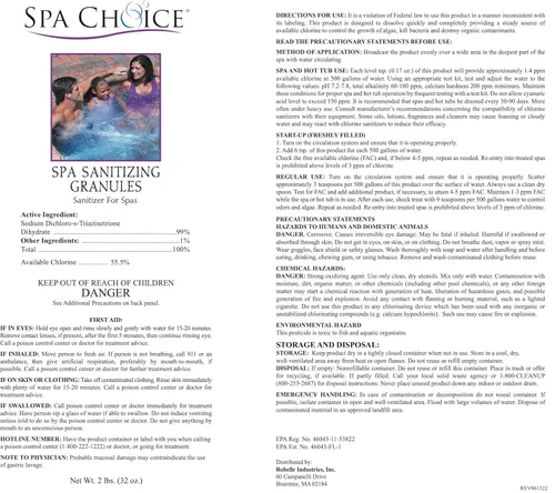 Vista 2 de SpaChoice Gránulos desinfectantes de spa prémium de 2 libras, gránulos de cloro para bañera de hidromasaje, fabricados en Estados Unidos