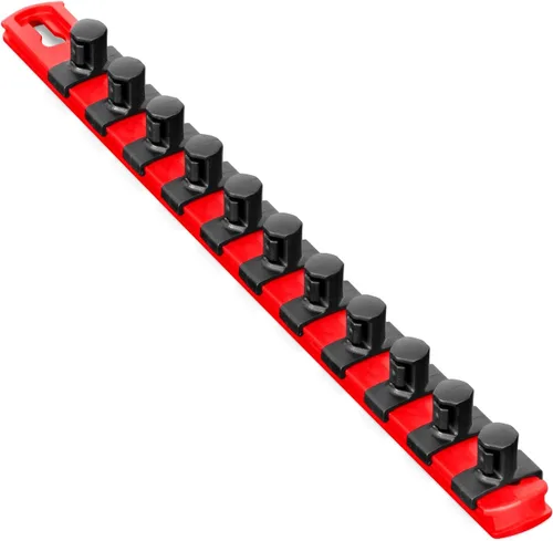Vista 14 de Ernst Manufacturing Organizador magnético de enchufes de 8 pulgadas con clips de bloqueo giratorio de 9 3/8 pulgadas, azul (8408M-Blue-3/8)