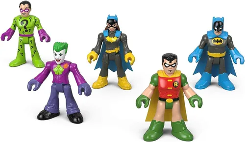 Vista 2 de Fisher-Price Imaginext DC Heroes and Super Villains - Figura de acción (5 unidades)