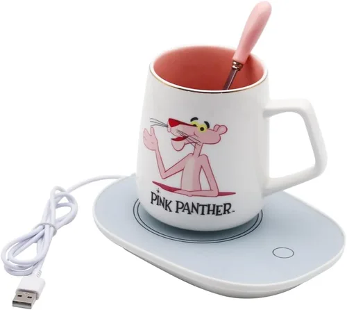 Vista 4 de Taza de café calentador de taza de calefacción USB con apagado automático para calentar café, bebidas, leche, té y chocolate caliente