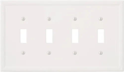 Vista 15 de Questech Cubiertas de tomacorrientes, placas aisladas de pared dúplex individuales de 1 banda, tamaño estándar, cubiertas de toma de corriente Negro