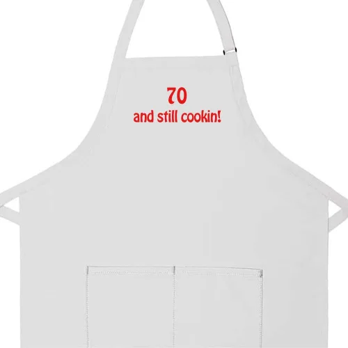 Vista 2 de THE APRONPLACE Personalized Apron Embroidered Add Your Own Text, 2 Lines