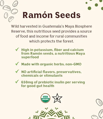 Vista 5 de Teeccino Café de achicoria alternativo French Roast Café de hierbas molido que es prebiótico, sin cafeína y sin ácido, tostado oscuro, 11 onzas