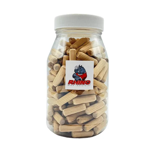 Vista 9 de 1/2" x 2" - Paquete de 100 pasadores de madera - Secados al horno, estriados y biselados (1/2" x 2", 100 unidades)