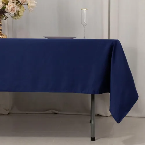 Vista 89 de Efavormart - Mantel rectangular de satén sin costuras, color azul polvoriento, 60 x 126 pulgadas Azul empolvado