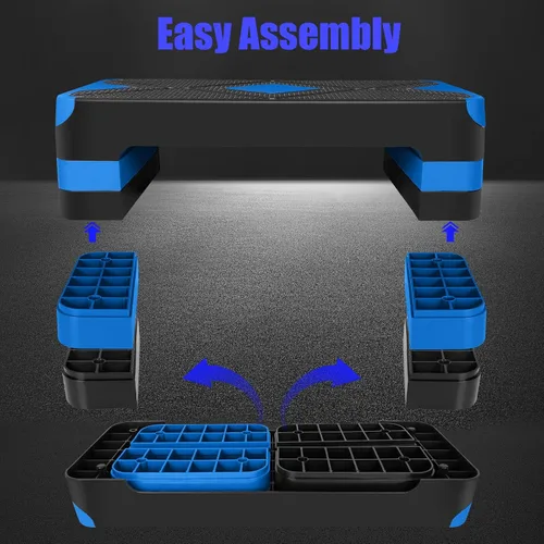 Vista 3 de Entrenador de plataforma escalonado aeróbico de entrenamiento de ejercicio ajustable